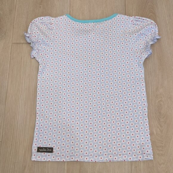 Matilda Jane Girls Sz 6 Top Adventure Begins Front Porch Shirt Floral Ruffle - Picture 8 of 9